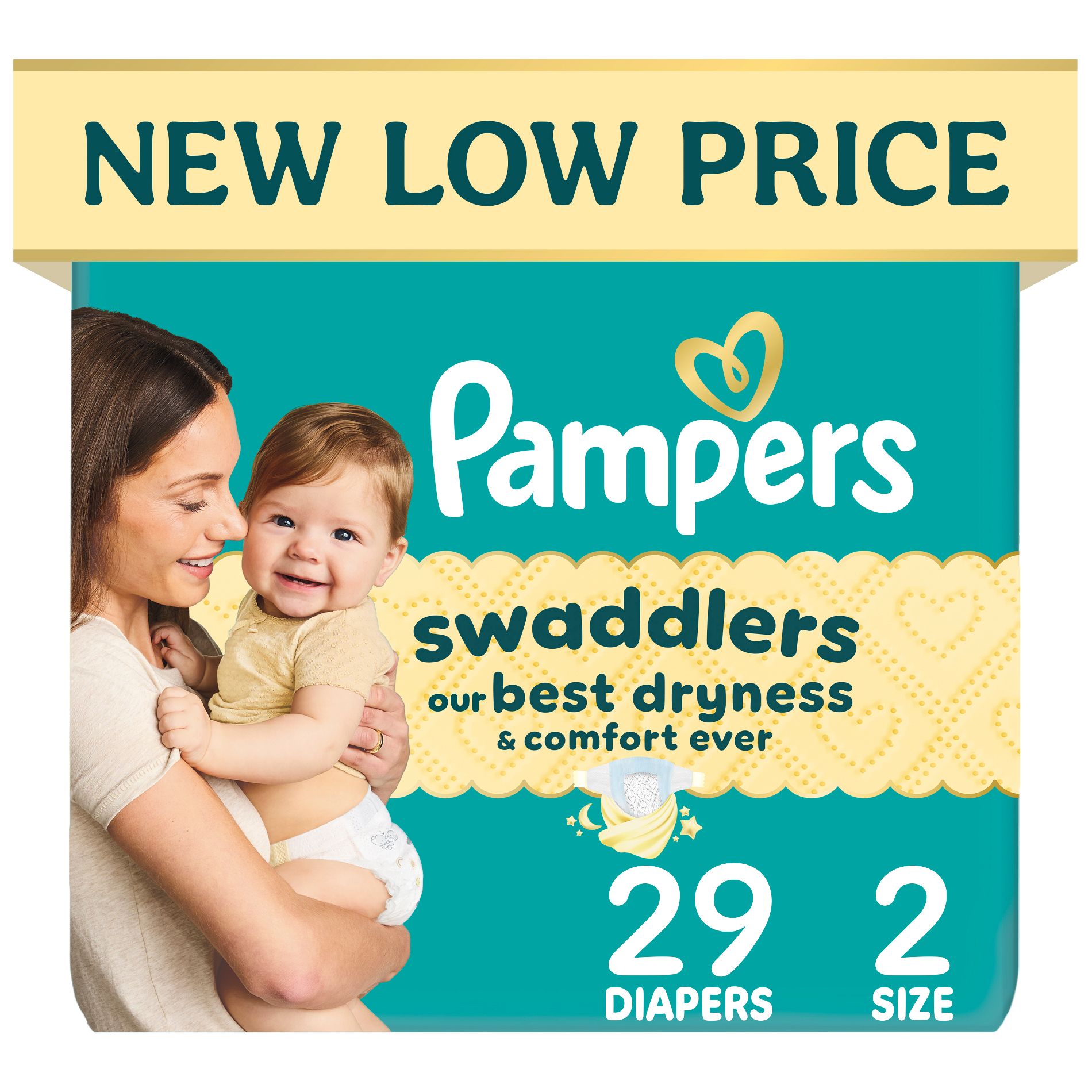 Pampers Swaddlers Sensitive Disposable Diapers - Size 2 - 29ct