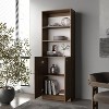 NicBex Modern Bookcase with Open Storage and 2 Doors for Office and Living Rooms Easy Assambly - 2 of 4