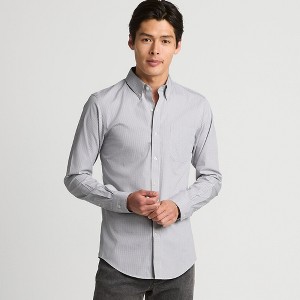 Lands' End School Uniform Men's Tailored Fit No Iron Solid Supima Cotton Pinpoint Buttondown Collar Dress Shirt - 1 of 4