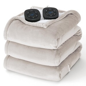 Bedsure Heated Blanket - Fast Heating Electric Blanket Soft Flannel Heated Throw Warm Gifts for Family - 1 of 4