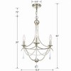 Crystorama Lighting Metro 3 - Light Chandelier in  Antique Silver - 4 of 4