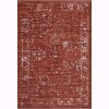 Vintage Distressed Rug for Living Room,Machine Washable Low-Pile Non-Slip Indoor Carpet,Stain-Resistant Easy-Clean Floor Mat for Kids Room - 2 of 4