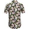Lars Amadeus Men's Summer Floral Print Short Sleeve Button Down Beach Hawaiian Casual Shirt - 2 of 4