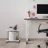 NEX Organizer Table Cart on Casters White: Rolling Utility Storage Cart, 4 Drawer Metal Organizer, Clothing Storage - 4 of 4