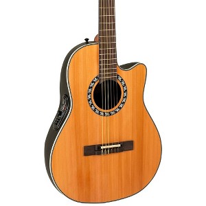 Ovation 1773AX-4-G Pro Series Mid-Depth Nylon-String Classical Acoustic-Electric Guitar Natural - 1 of 4