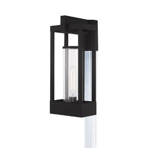 Livex Lighting Delancey 1 - Light Wall Light in  Black - 1 of 4