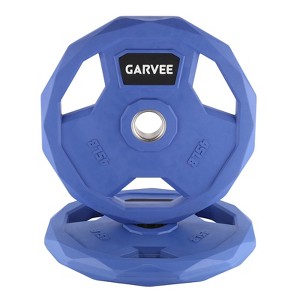 2-Inch Bumper Plates Set -Rubber Coated Cast Iron  for Home Gym Barbell Plates  Weights Options  (2.5-95 Lbs, Single/Pair/Set) - 1 of 4