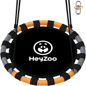 Hotraffy Saucer Swing, 40 Inch Swing Sets for Backyard and Outdoor Playground, 900lbs Weight Capacity, with 360 Degree Swivel, Gifts for Kids - 1 of 4