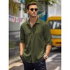 COOFANDY Men's Long Sleeve Casual Button Down Shirt for Men Summer Beach Wedding Shirt - 2 of 4