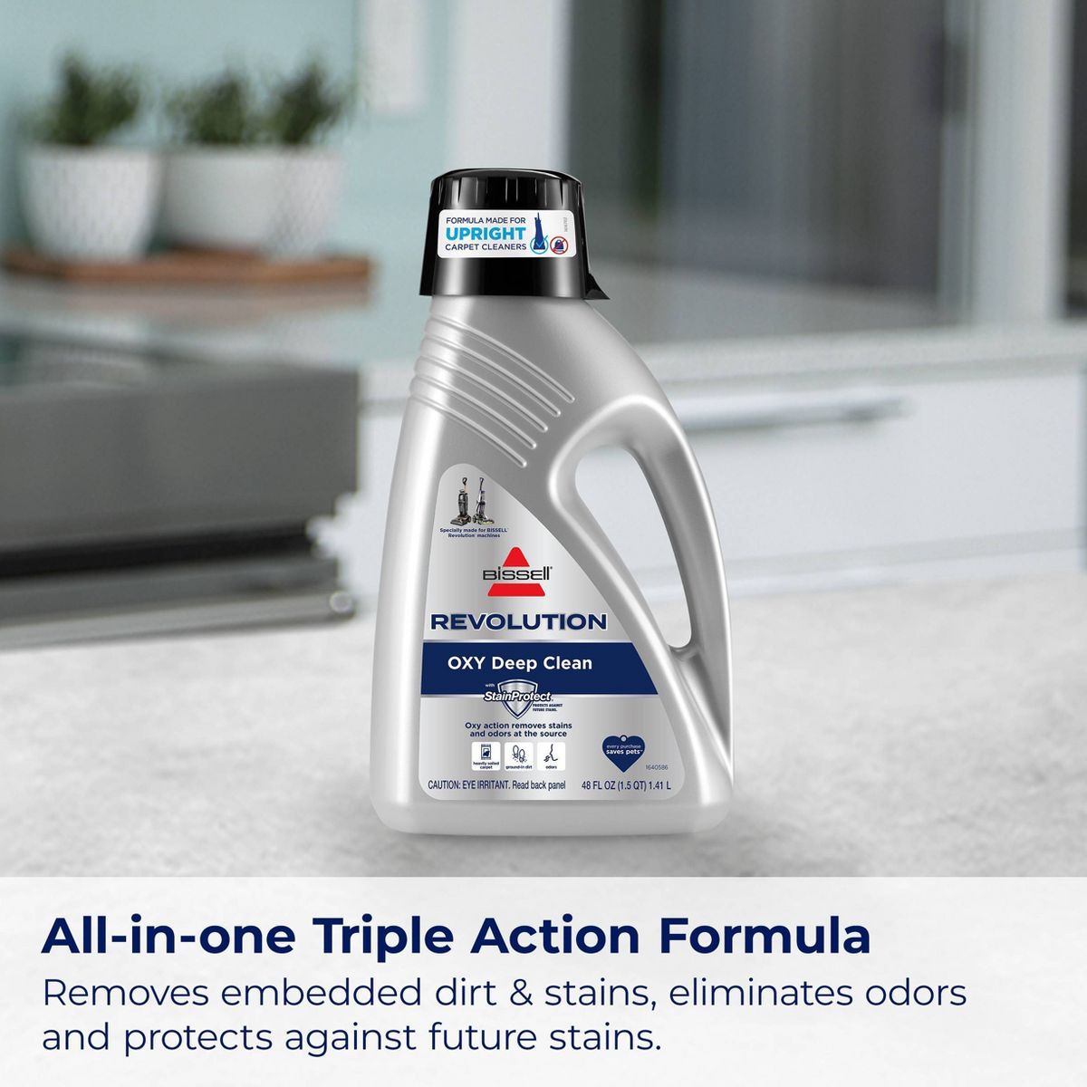 BISSELL Revolution Oxy 48oz Deep Clean Formula - 3975: Liquid Floor Cleaner, Eliminates Stains & Odors, Pet Stain Remover - thumbnail 2