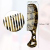 Unique Bargains Women's Heart Style Handheld Wide Tooth Comb for Curly Thick Straight Hair 1 Pc - 2 of 4