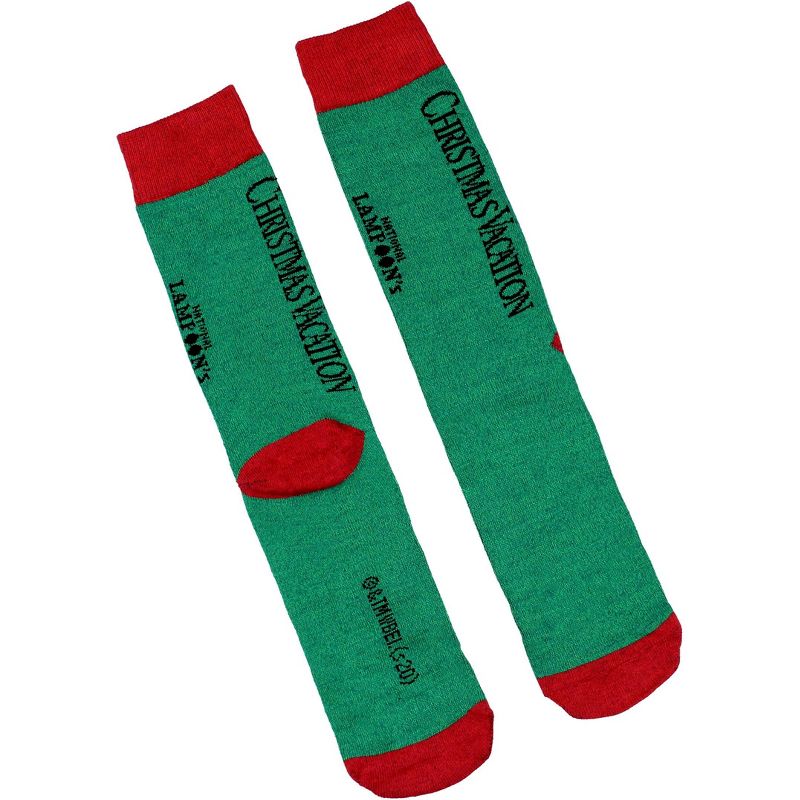 National Lampoon's Christmas Vacation Men's 3 Pack Mid-Calf Adult Crew Socks Multicoloured, 4 of 5
