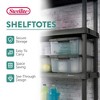 Sterilite Shelf Tote with Flat Gray Lid and Platinum Latches - 2 of 4