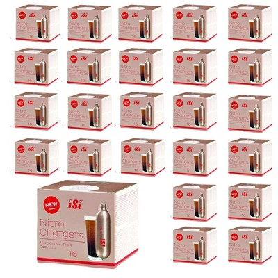 iSi North America Nitro Whip Chargers - Dispensers for Fresh Whipped Cream, Desserts - Whipped Cream Chargers with 2.4g N2O - (384-Pieces)