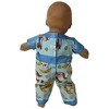 Doll Clothes Superstore Rocking Horse Print Overalls Fit 15-16 Inch Baby Dolls - 4 of 4