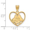 Black Bow Jewelry 14k Yellow Gold Plated Sterling Silver East Carolina Pirates NCAA Pendant - 2 of 3