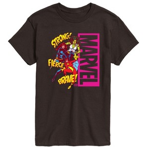 Men's - Marvel - Super Hero Women Sound Effects Short Sleeve Graphic T-Shirt - 1 of 4