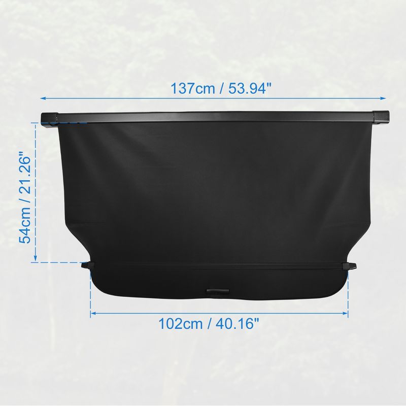 Unique Bargains Retractable Cargo Cover for Honda CRV 2012-2016 Rear Trunk Shielding Shade Black, 3 of 7
