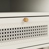 Roundhill Furniture Feeney Dual-tier Storage Nightstand, Side Table, Cream White - 4 of 4
