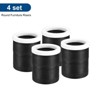 Unique Bargains Adjustable Anti-Slip Chair Table Round Furniture Risers 4 Set - 3 of 4
