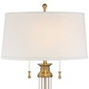 Vienna Full Spectrum Traditional Table Lamp with USB Charging Port 30" Tall Antique Brass 2-Light Drum Shade for Living Room Bedroom House - 4 of 4