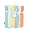 Hudson Baby Infant Rayon from Bamboo Burpcloth 6pk, Soft Neutral, One Size - 2 of 4