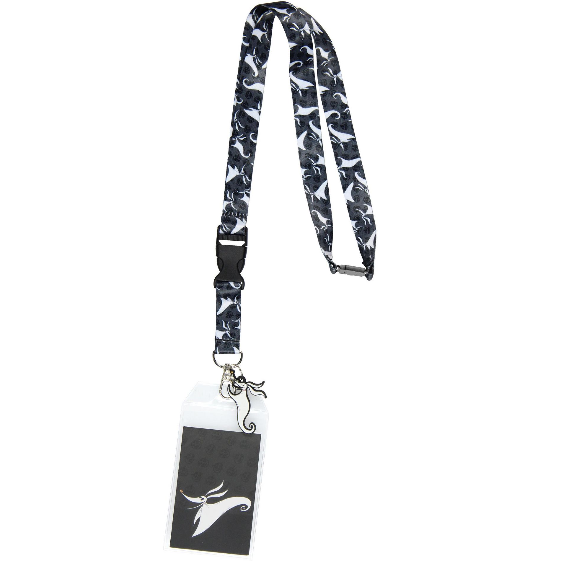 Nightmare Before Christmas ID Badge Holder Breakaway Lanyard w/ 2"  Zero Charm
