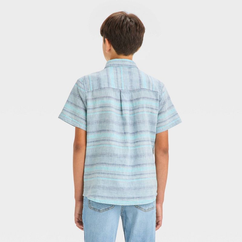Boys' Woven Short Sleeve Button-Down Shirt - art class™, 3 of 7