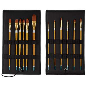 Creative Mark Qualita Bueno Long Handle Brush Set of 12 with Rockwell Case