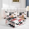 Acoinel 3 Pcs Farmhouse Animal Patchwork Lightwight Ultra Soft Comforter Set with 2 Pillowcases, Pink - 3 of 4