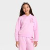 Girls' Sanrio Hello Kitty and Friends Hooded Fleece Sweatshirt - Pink - 2 of 4