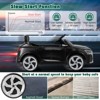 Costway 12V Kids Ride On Car w/Remote Control 4 Wheels Suspension 3 Speeds LED Headlight White/Black/Pink/White - 4 of 4