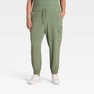 Women's Active Light Mid-Rise Cargo Jogger Pants - All In Motion™ - 1 of 3