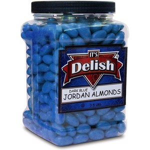 Dark Blue Jordan Almonds by It's Delish – 3.5 lbs Jumbo Container - 1 of 4