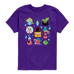 Boys' - Spongebob Squarepants - Spongebob: The Search For Squarepants Grid Short Sleeve Graphic T-Shirt - 1 of 4