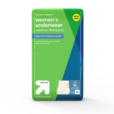 Incontinence Underwear for Women - Extra Large - 26ct - up & up™