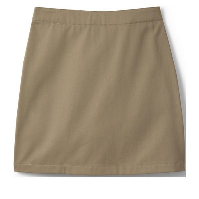 Lands' End School Uniform Girls Solid Box Pleat Skirt Below The Knee 