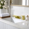 Cobbe Bathroom Sink Faucet Brushed Gold Single Handle Dual Control Bathroom Countertop Faucet with Waterfall Spout Nozzle - 3 of 4