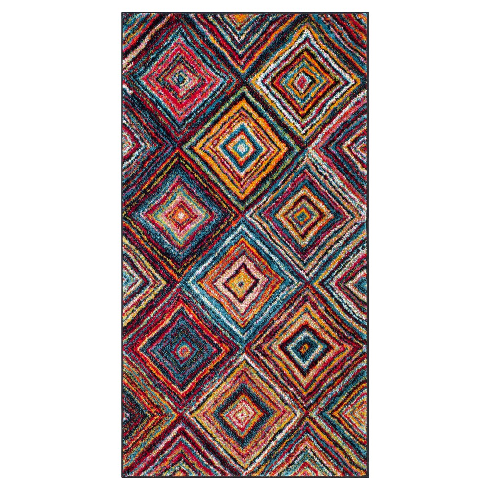 2'7inx5' Los Spacedye Design Loomed Area Rug Multi - Safavieh
