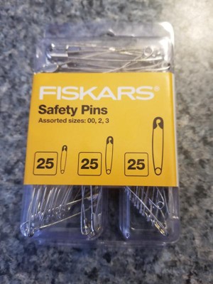 Safety Pins Assorted Pack of 12 Silver