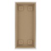 HC Companies SVN24000A34 Farmhouse Venetian 23.5 Inch Rectangular Durable Plastic Flower Box Plant Saucer Drip Trays, Sandstone Tan (2 Pack) - 3 of 3