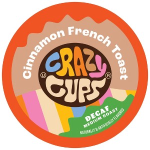 Crazy Cups Decaf Cinnamon French Toast Flavored Coffee Pods - 1 of 4