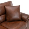 Faux Leather Sofa and Chair with Storage Ottoman Bench,Ultimate Comfort Couch for Living Room-Morden Fort - 4 of 4