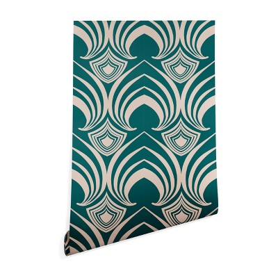 2" x 8" Gabriela Fuente Classic time Wallpaper Green - Deny Designs