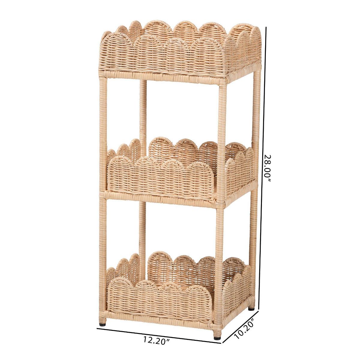 bali & pari Brooks Natural Rattan 3-Tier Storage Shelf Natural Brown - thumbnail 7
