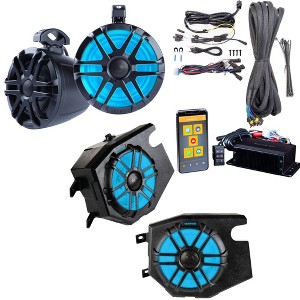 Memphis Audio RZRCORE4 4 Speaker UTV Audio for Polaris RZR 2014 and up - 1 of 4