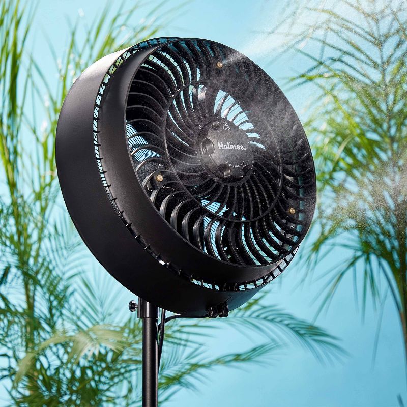 Holmes 16&#34; Oscillating Outdoor Misting Fan with Hose Connection Black, 3 of 10