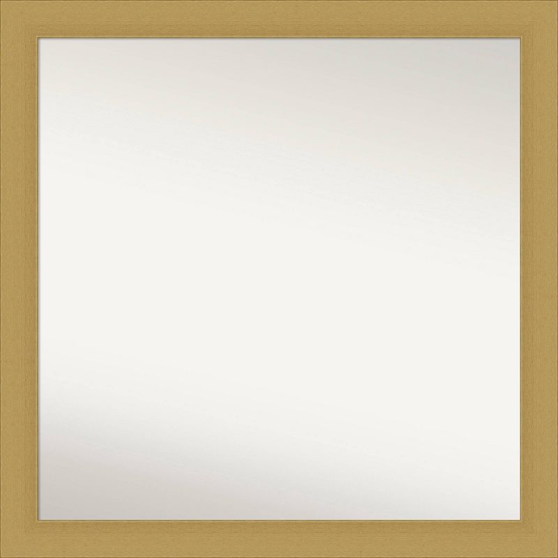 30&#34; x 30&#34; Non-Beveled Grace Bathroom Wall Mirror Brushed Gold - Amanti Art, 1 of 13
