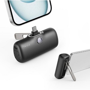 iWalk 5000mAh Portable Charger 20W PD Fast Charging With Metal Stand For iPhone 15/16, Samsung, Google. Nintendo Switch & More - 1 of 4