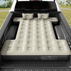 Inflatable Truck Bed Air Mattress for 5.5-5.8 ft Short Beds, Portable Car Camping Mattress with Pump, Pillows & Carry Bag for Travel - 1 of 4